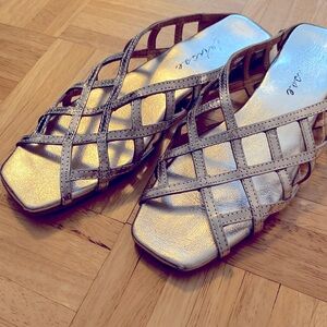 Ladies leather slippers size 8